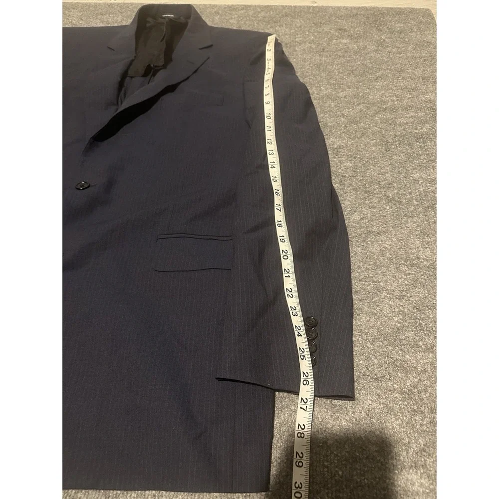 Brooks Brothers Brookscool 2 Piece Suit 46 Blazer 40x32 Slacks Navy Pinstripe